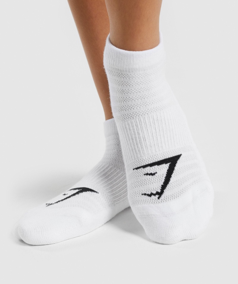Gymshark Trainer Ponožky 3pk Biele