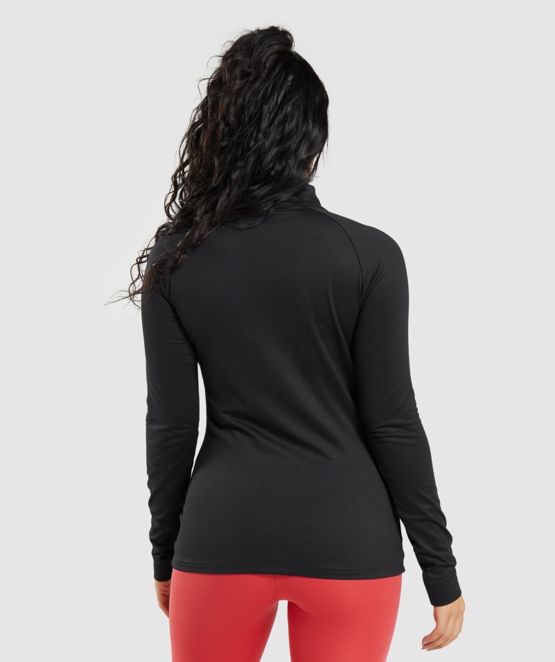 Gymshark Training 1/4 Zips Black