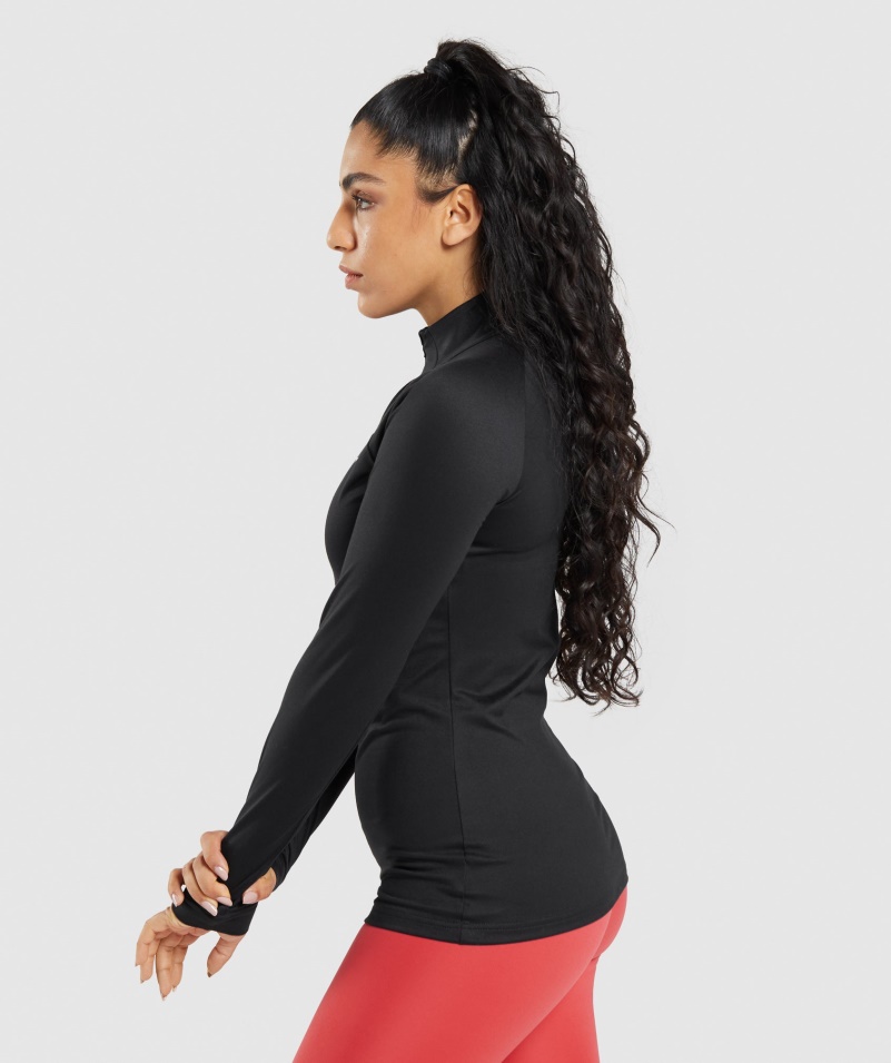 Gymshark Training 1/4 Zips Black
