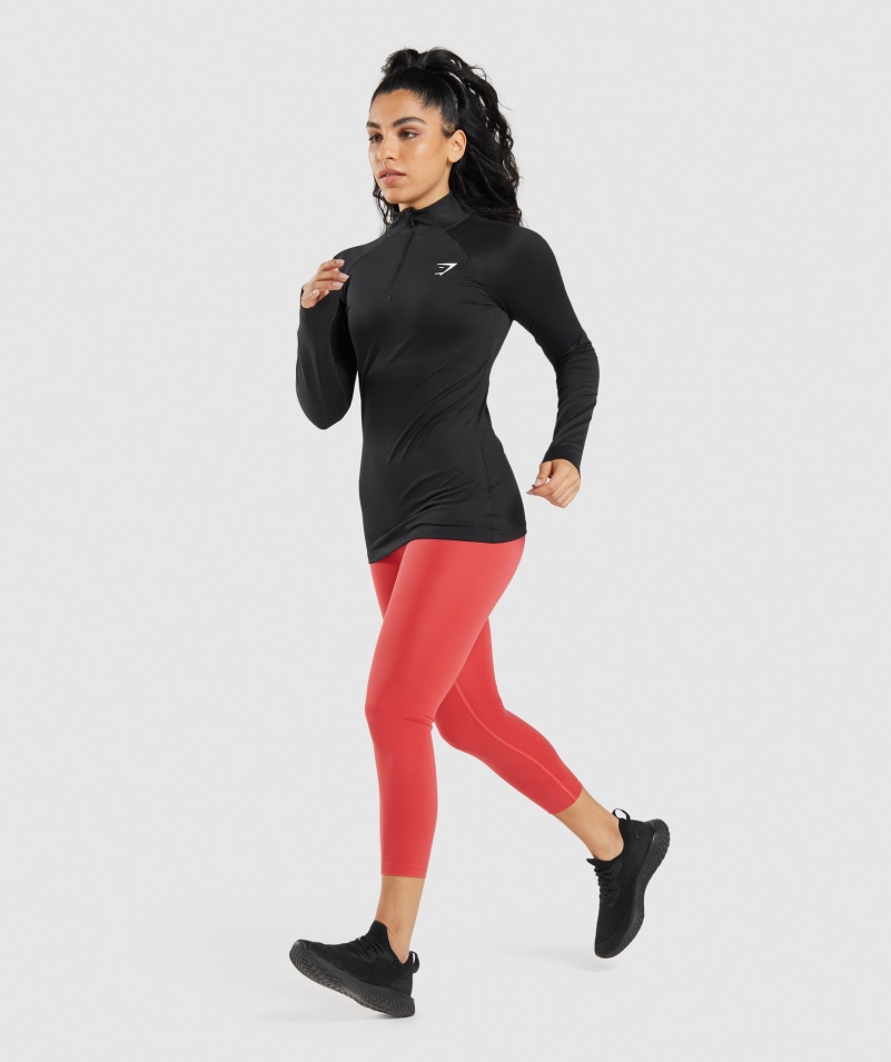 Gymshark Training 1/4 Zips Black