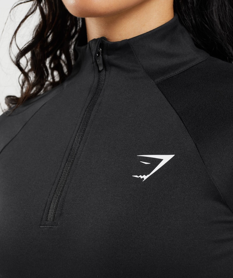 Gymshark Training 1/4 Zips Black