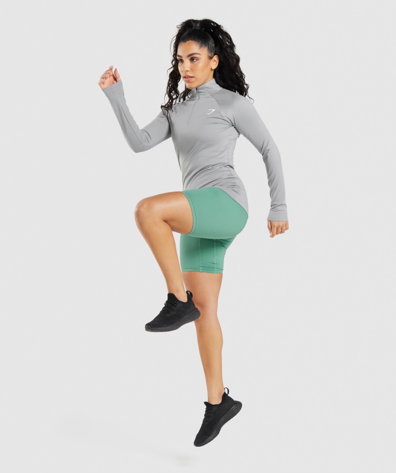 Gymshark Training 1/4 Zip Smokey Gray