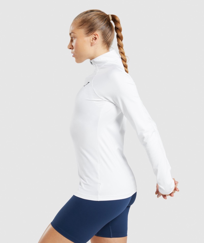 Gymshark Training 1/4 Zips White