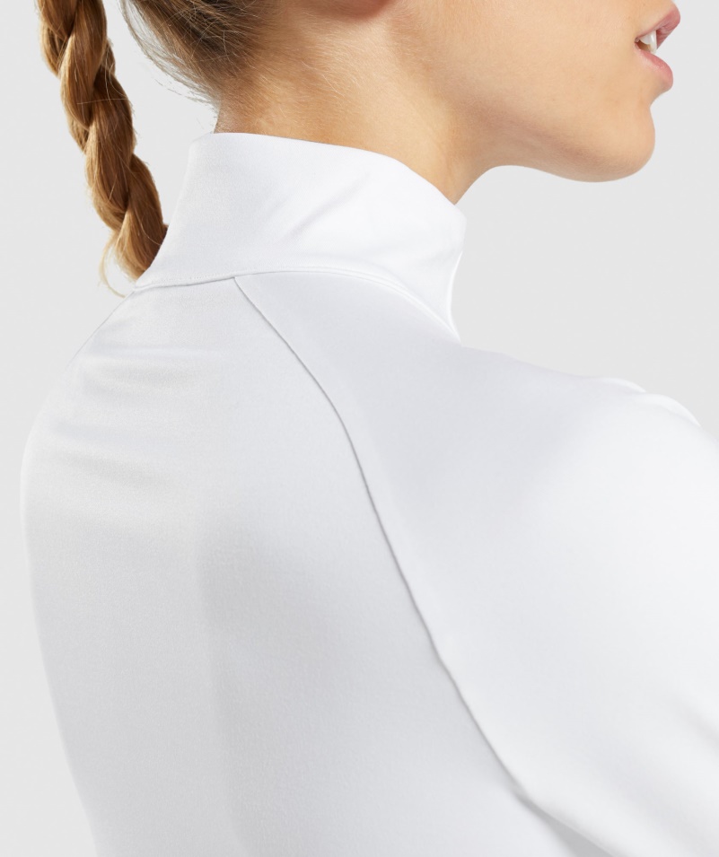 Gymshark Training 1/4 Zips White