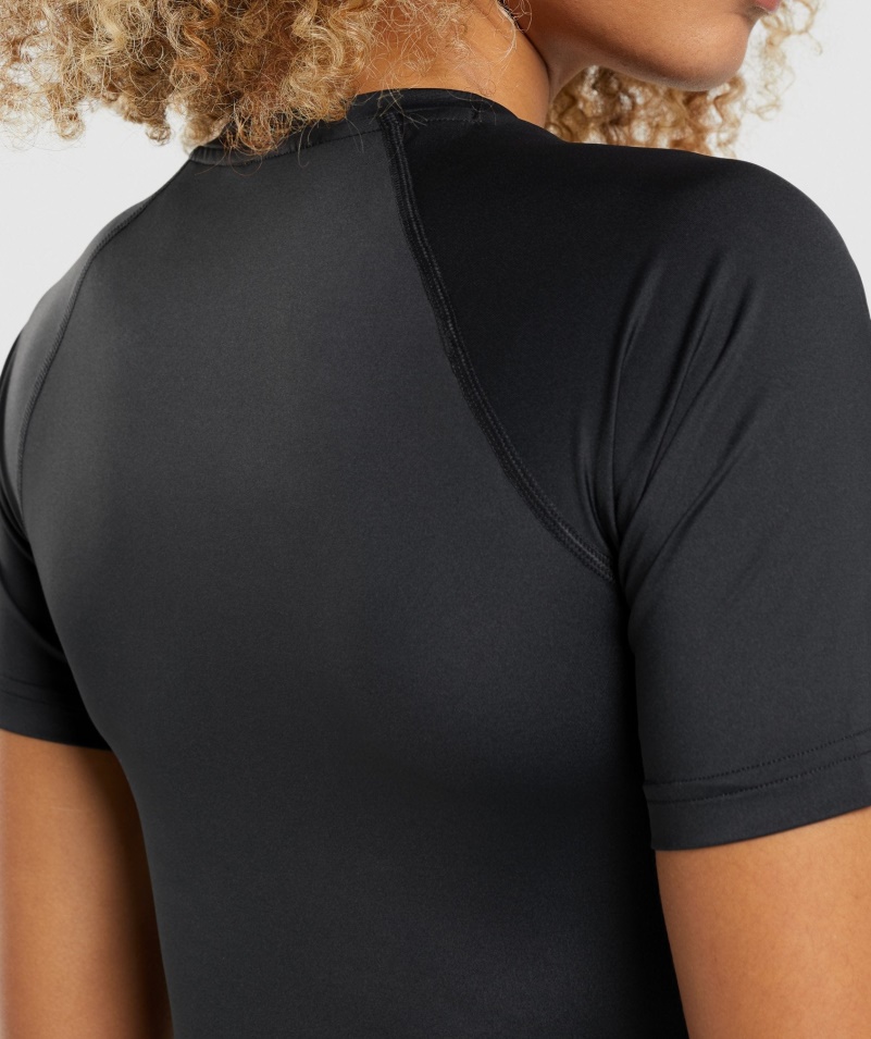 Gymshark Tréningové Základné Tričko čierne