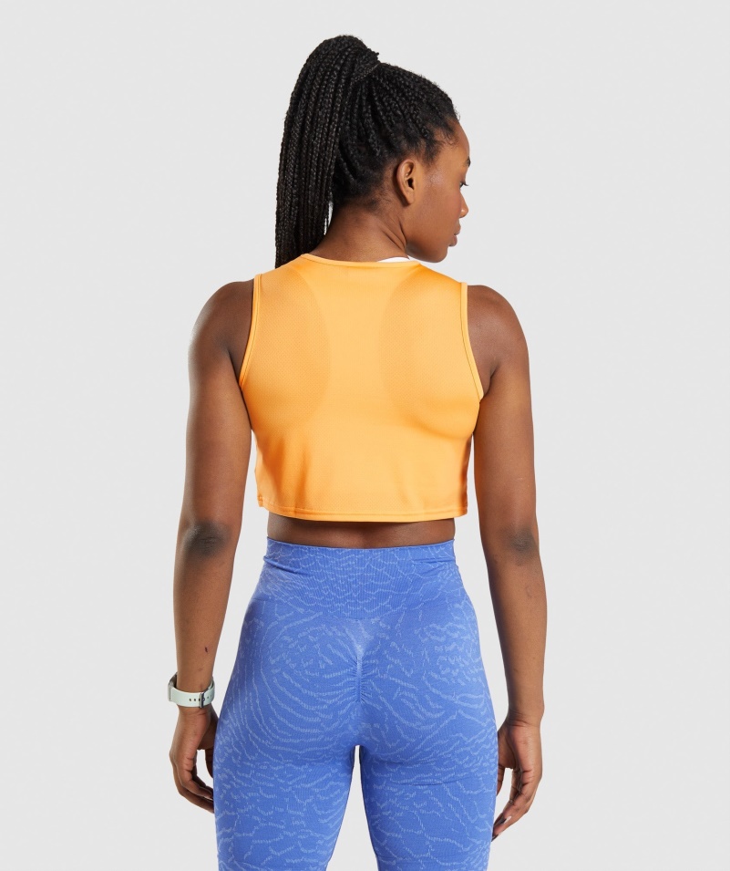 Gymshark Tréningová Plodina Tank Marhuľa Oranžová