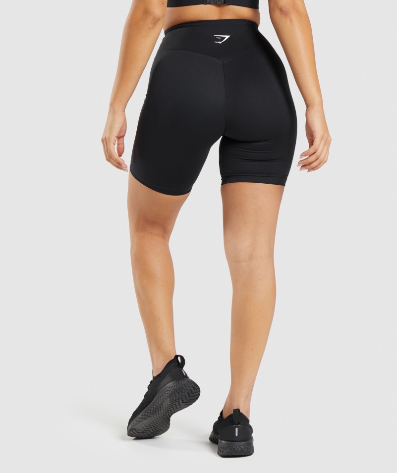 Gymshark Tréningové Cyklistické šortky čierne