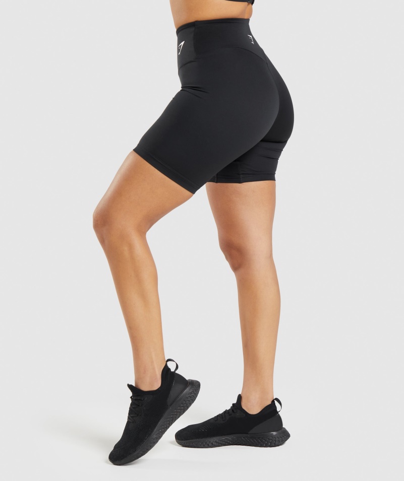 Gymshark Tréningové Cyklistické šortky čierne