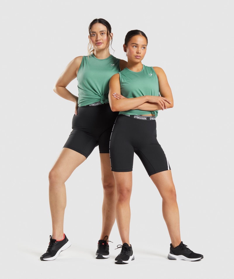 Gymshark Tréning Padacie Rameno Tank Alpská Zelená