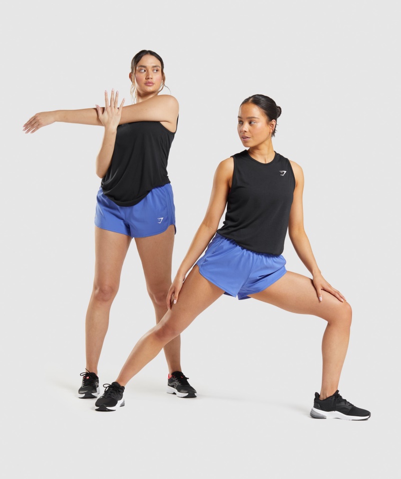 Gymshark Tréning Drop Arm Tank čierny