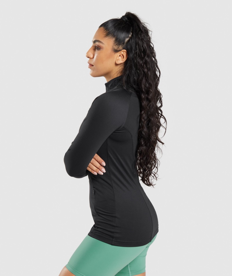 Gymshark Tréningová Bunda čierna