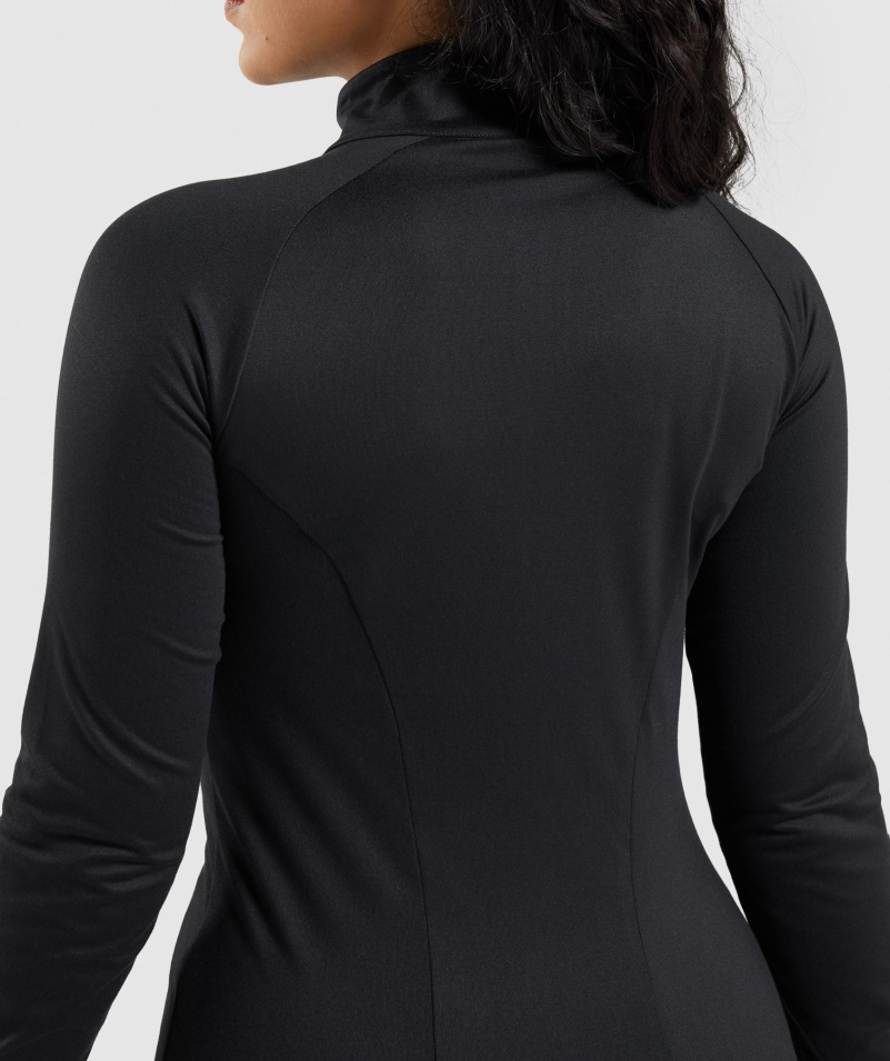 Gymshark Tréningová Bunda čierna