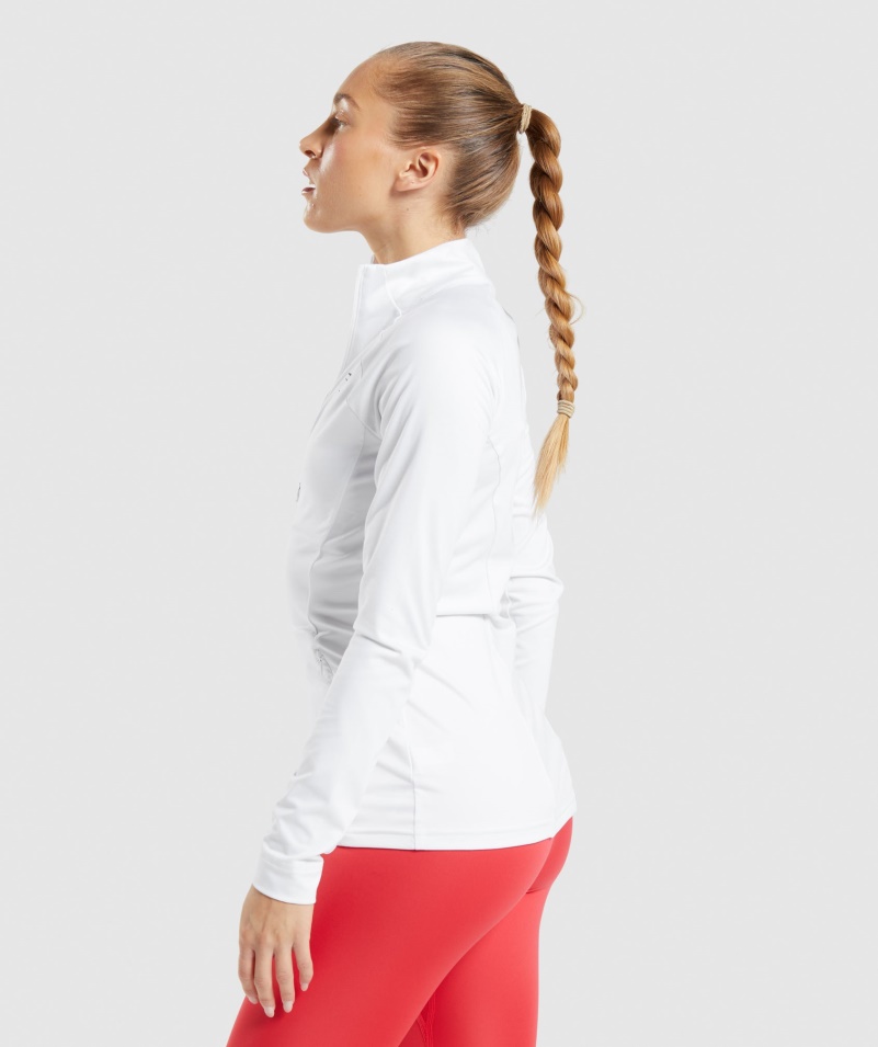 Gymshark Tréningová Bunda Biela