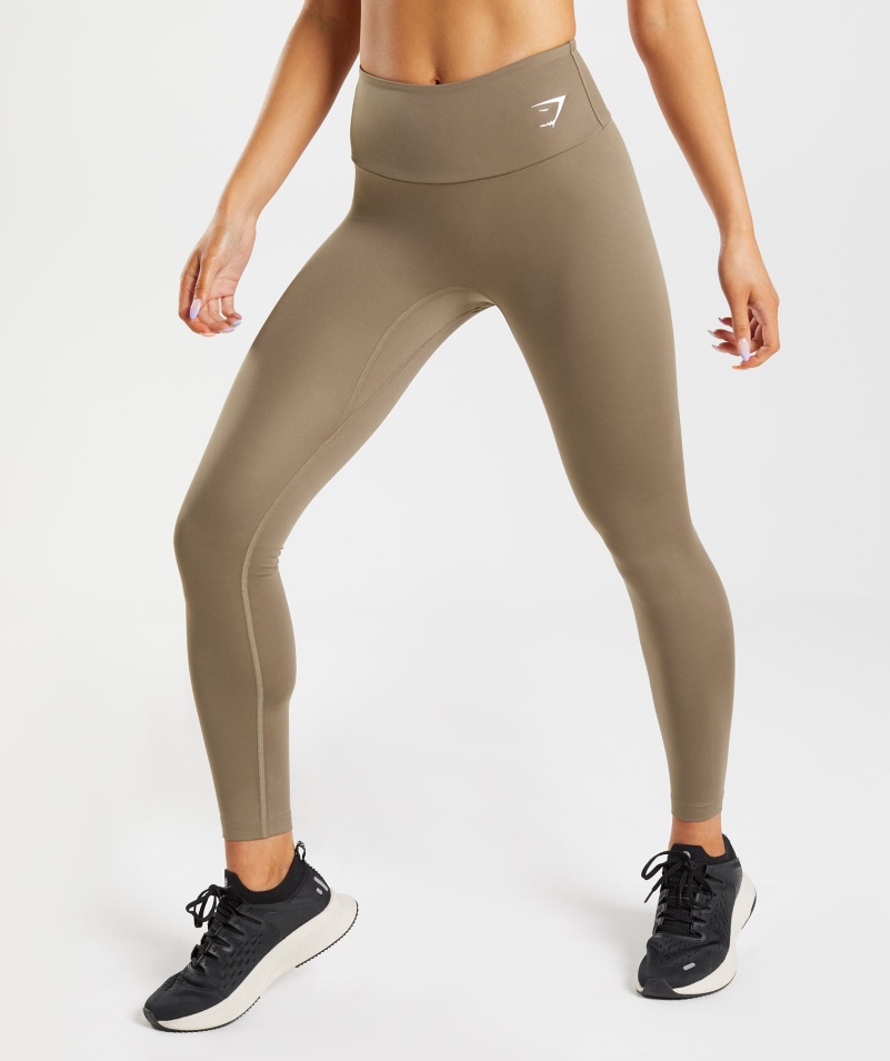 Gymshark Tréningové Legíny Soul Hnedé