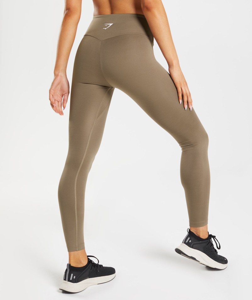 Gymshark Tréningové Legíny Soul Hnedé