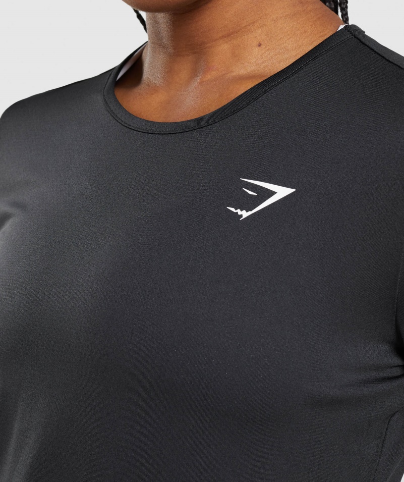 Gymshark Tréningový Top čierny