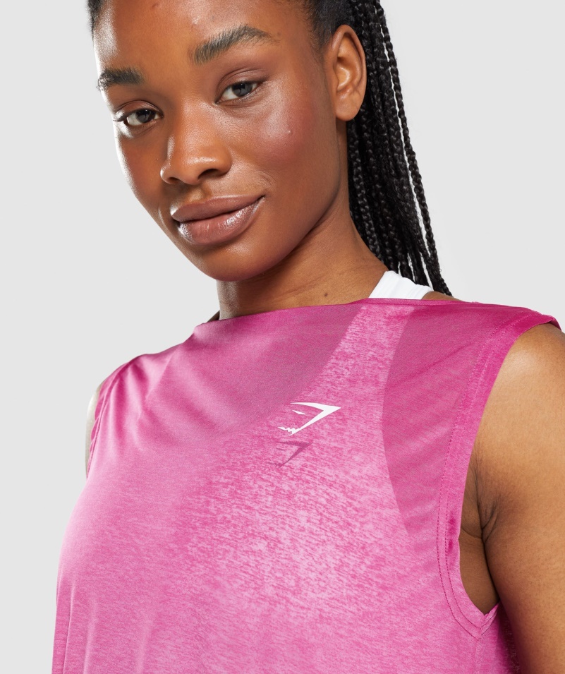 Gymshark Tréning Oversized Tank Dragon Pink