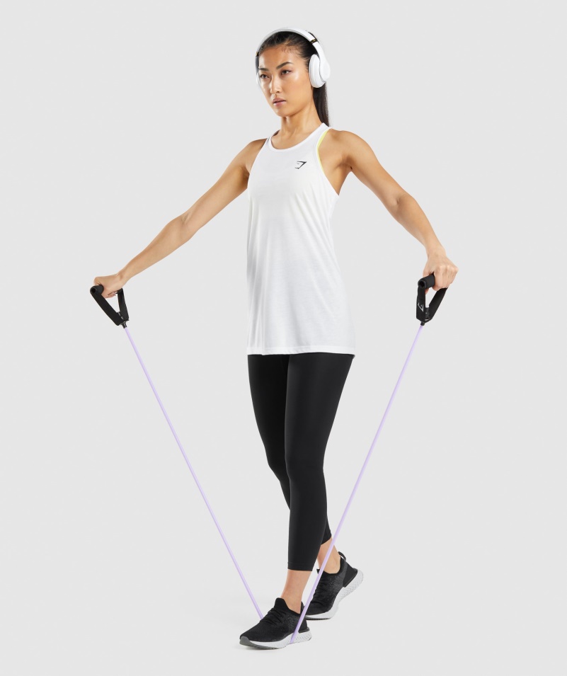 Gymshark Tréningová Oversized Vesta Biela