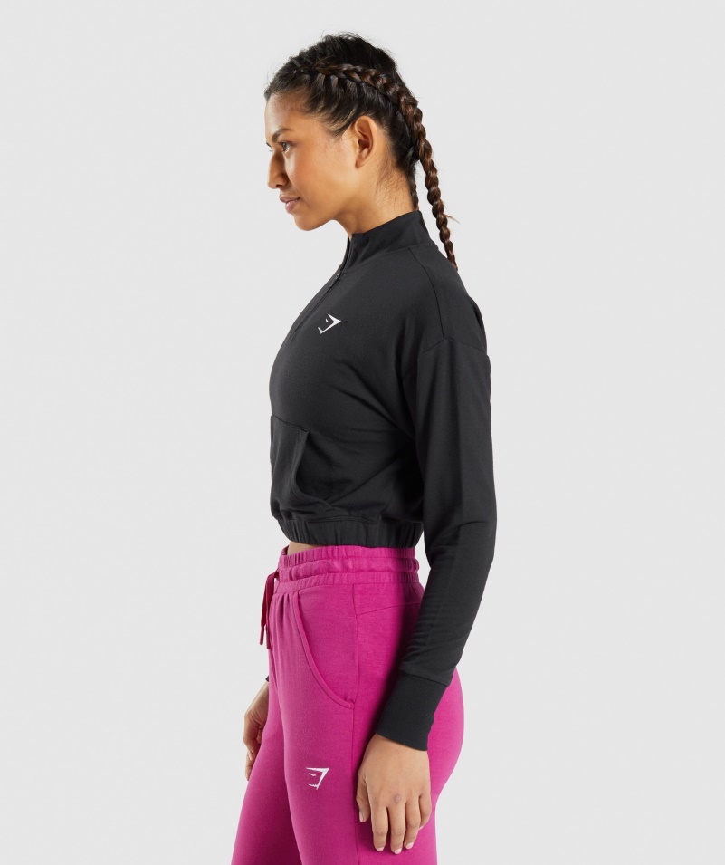 Gymshark Tréningový Sveter Pippa čierny