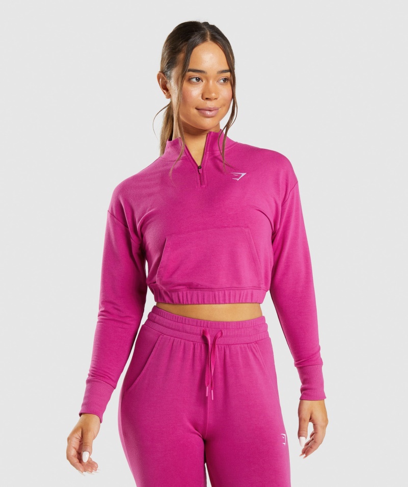 Gymshark Tréning Pippa Pulóver Drak Ružový