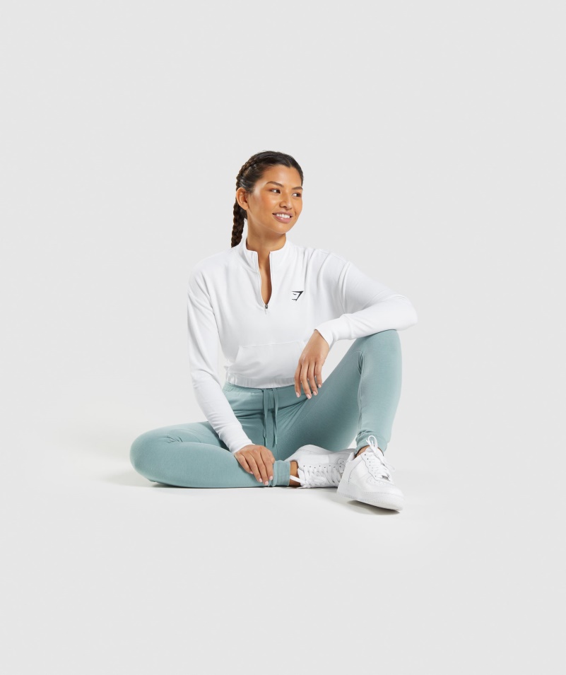Gymshark Tréning Pippa Pulóver Biely