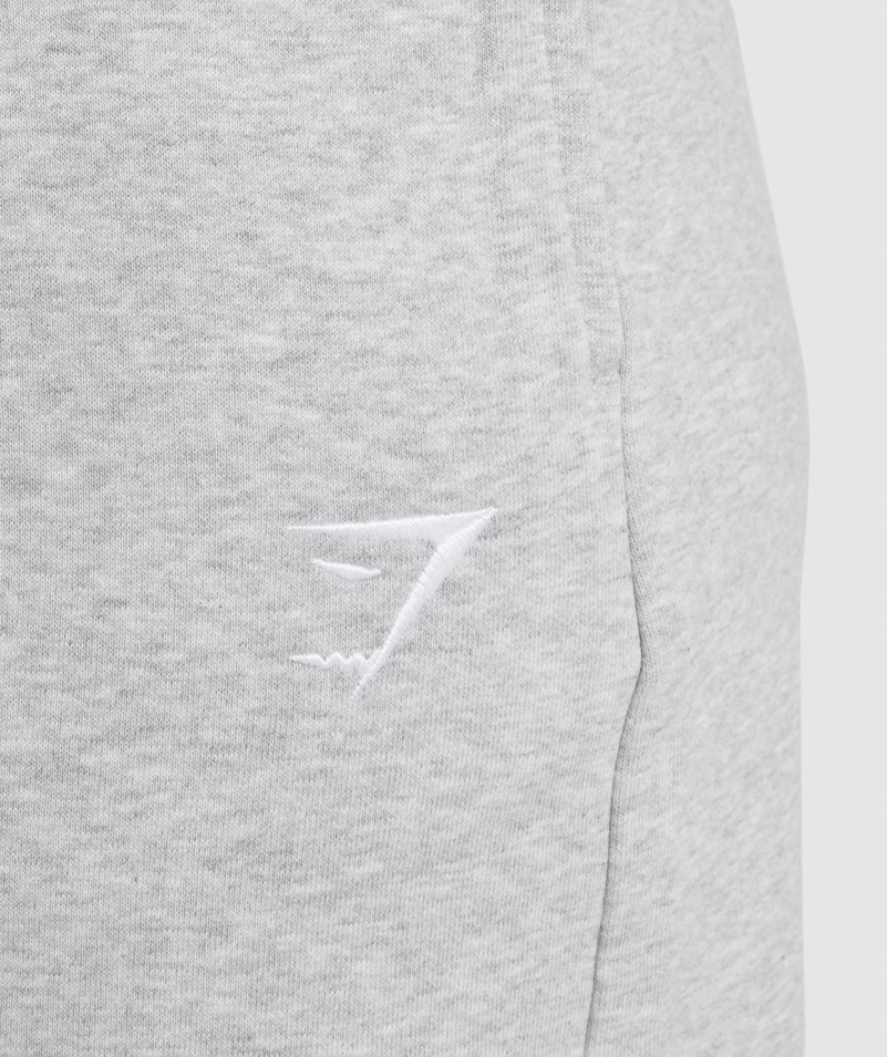 Gymshark Tréning Rovné Nohy Joggers Svetlosivá Marl