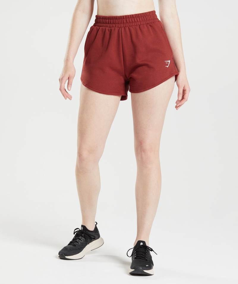 Gymshark Tréningové Tepláky Palisandrové červené