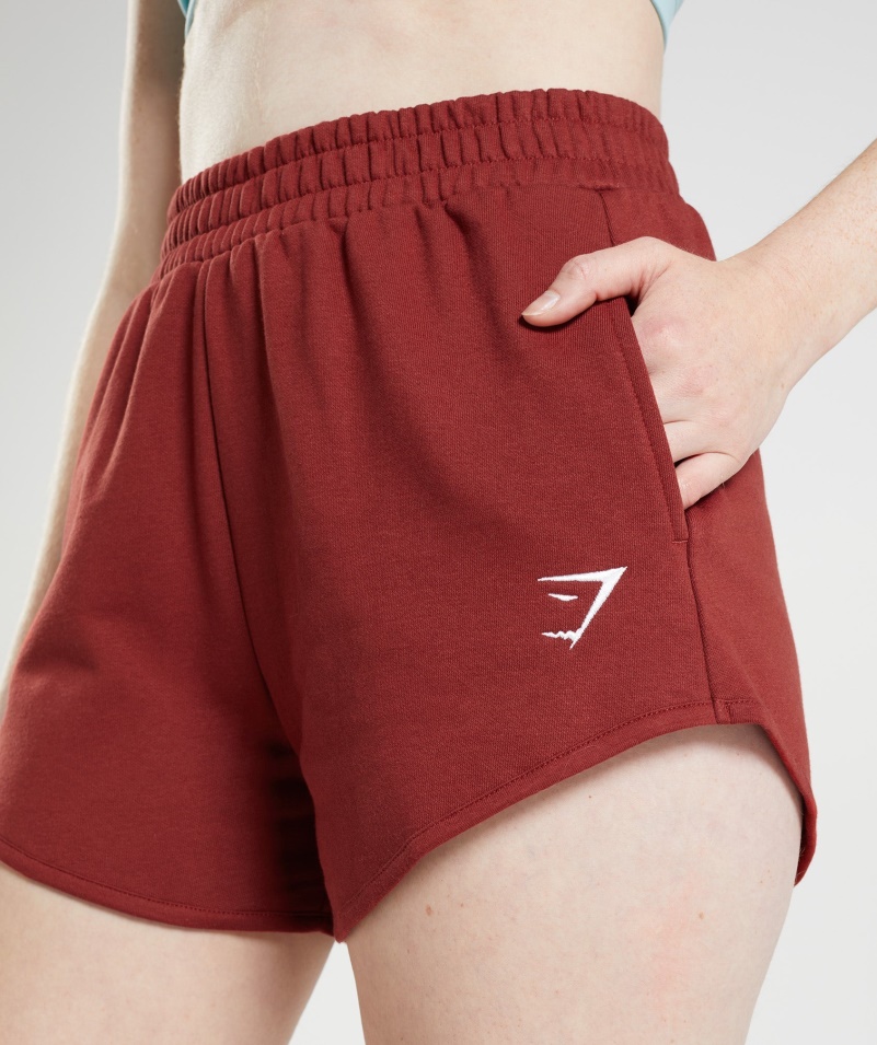 Gymshark Tréningové Tepláky Palisandrové červené
