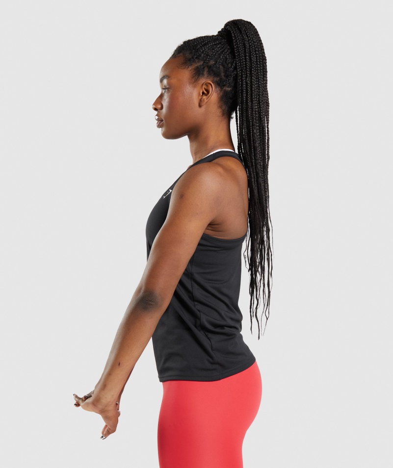Gymshark Tréningová Vesta čierna