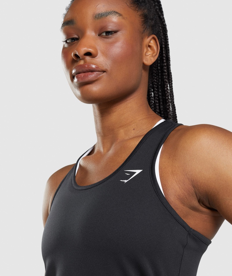Gymshark Tréningová Vesta čierna