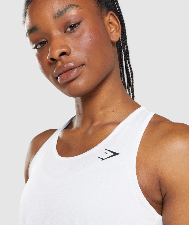 Gymshark Tréningová Vesta Biela