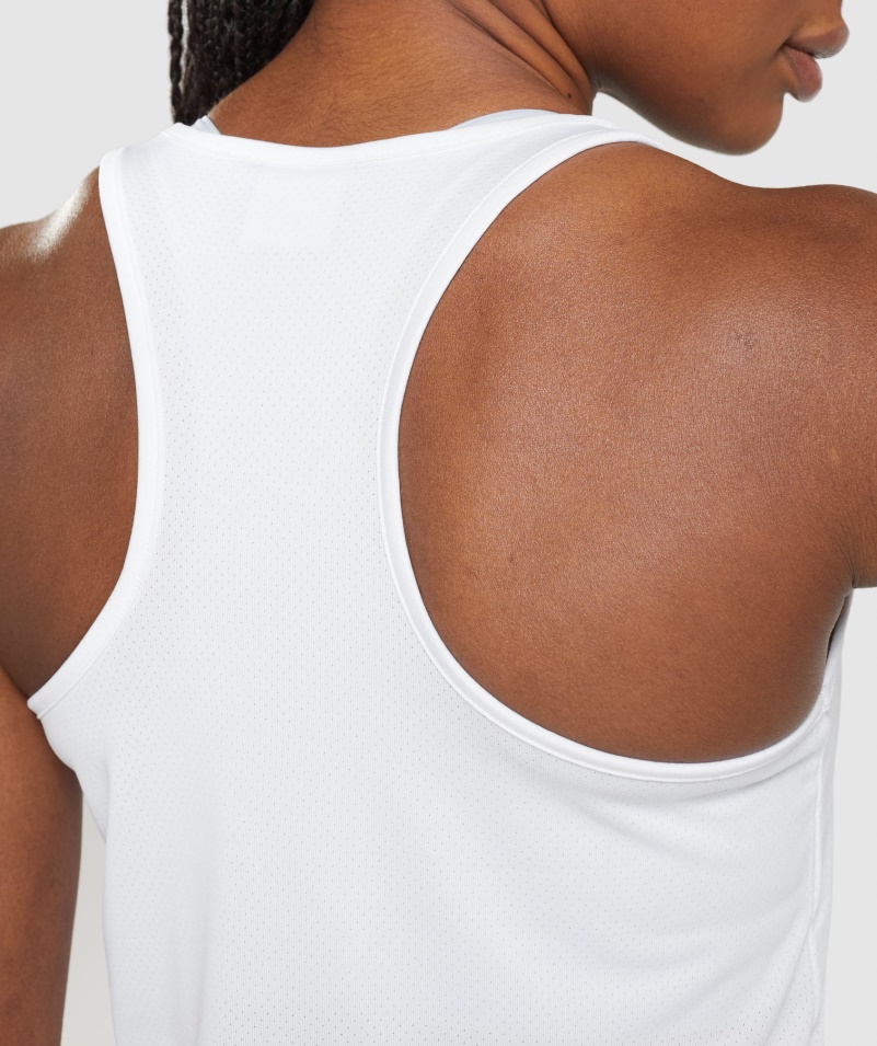 Gymshark Tréningová Vesta Biela