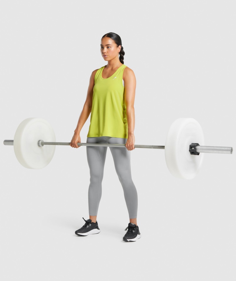 Gymshark Tréningová Vesta žltá