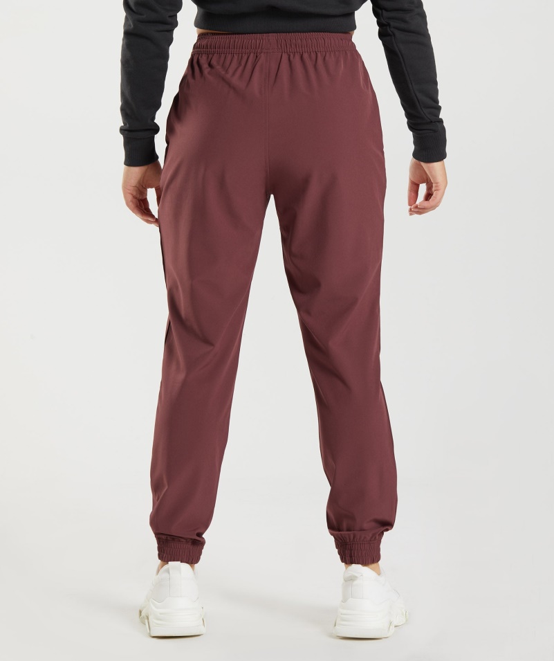 Gymshark Tréning Tkané Joggers Cherry Hnedé