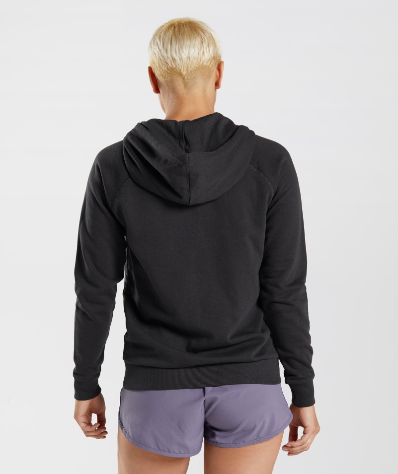 Gymshark Tréningová Mikina Na Zips Dámska čierna