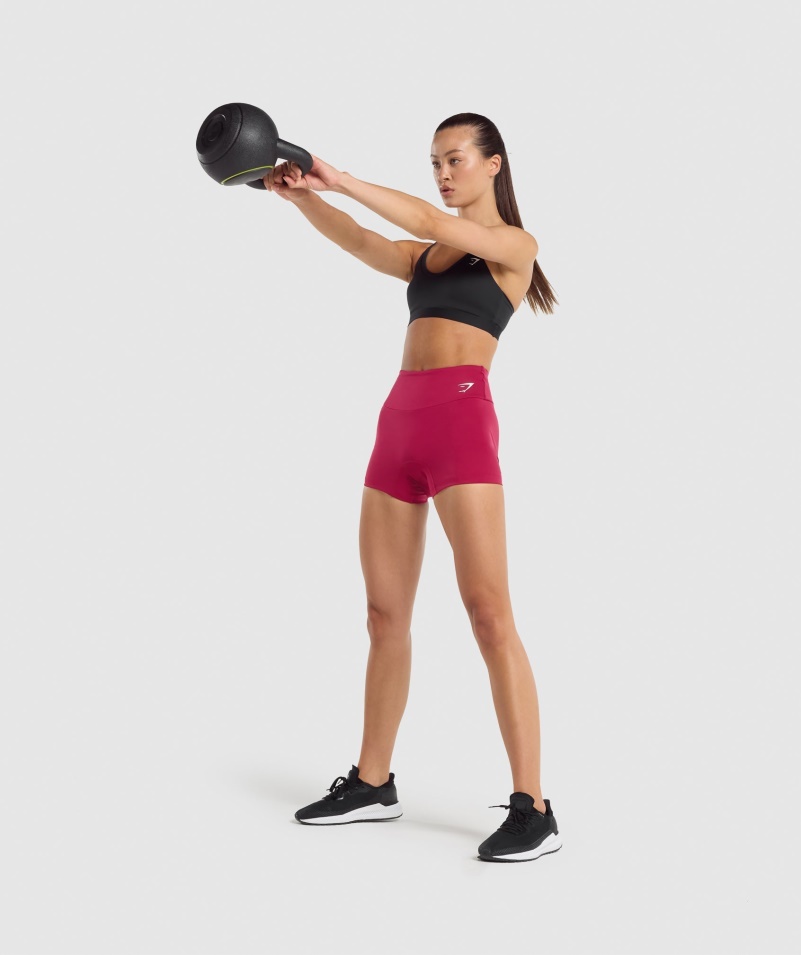 športová Podprsenka Gymshark S Výstrihom Do V čiernej Farby