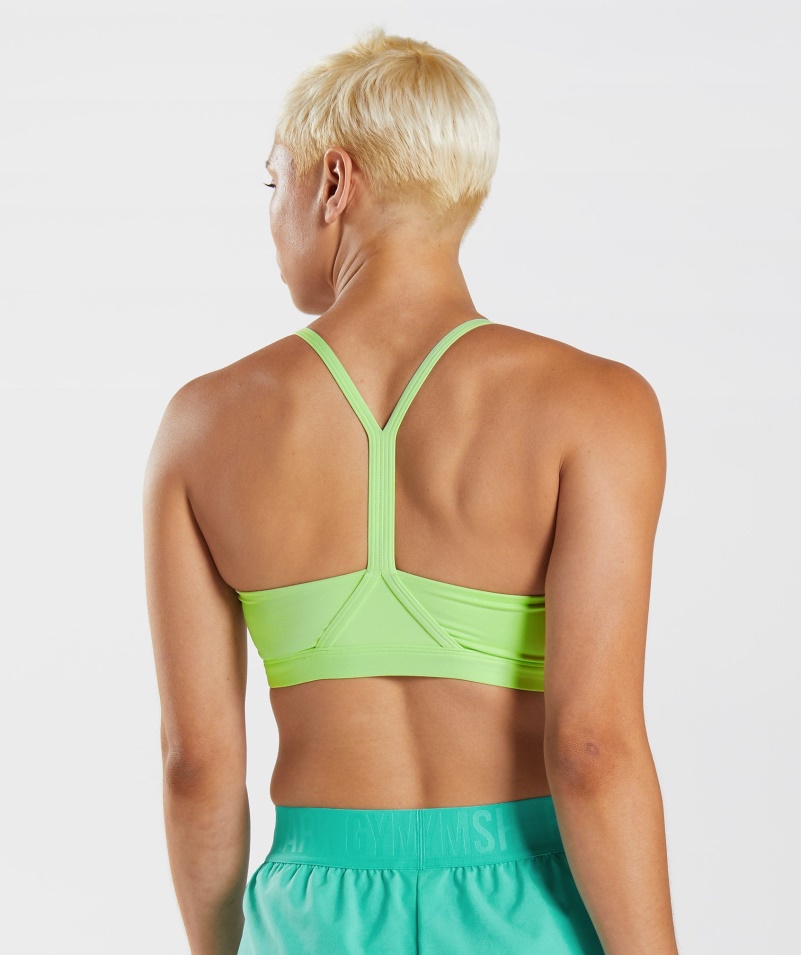 športová Podprsenka Gymshark V Kiwi Zelená
