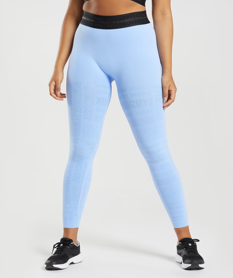 Gymshark Vision Legíny Moonstone Blue