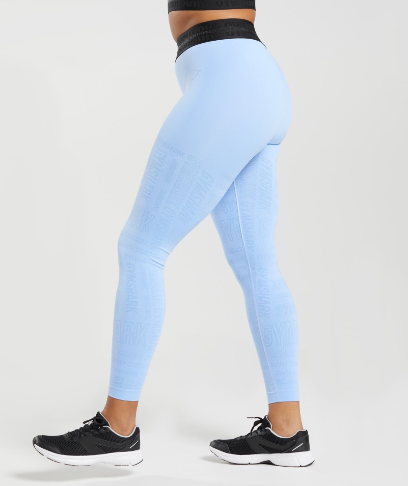 Gymshark Vision Legíny Moonstone Blue