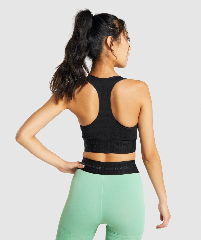 športová Podprsenka Gymshark Vision čierna