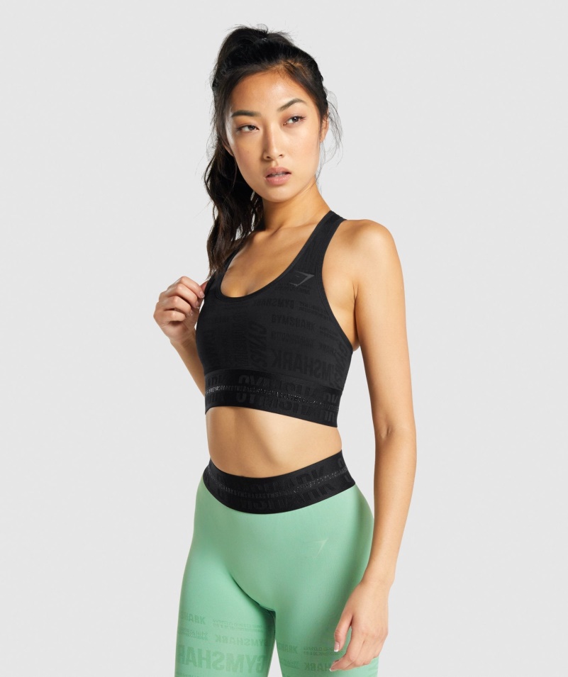 športová Podprsenka Gymshark Vision čierna