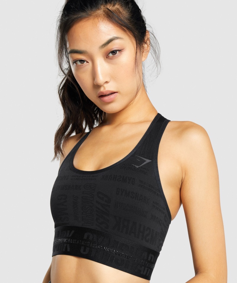 športová Podprsenka Gymshark Vision čierna