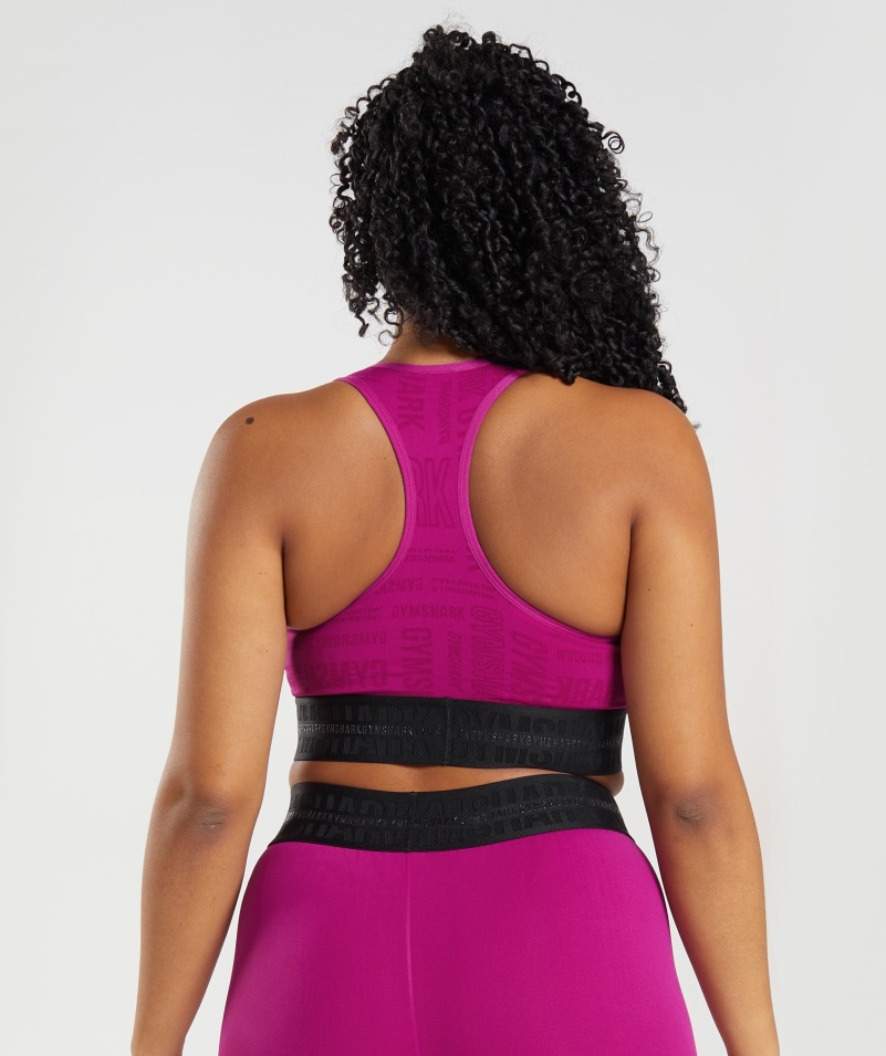 Gymshark Vision športová Podprsenka Dragon Pink