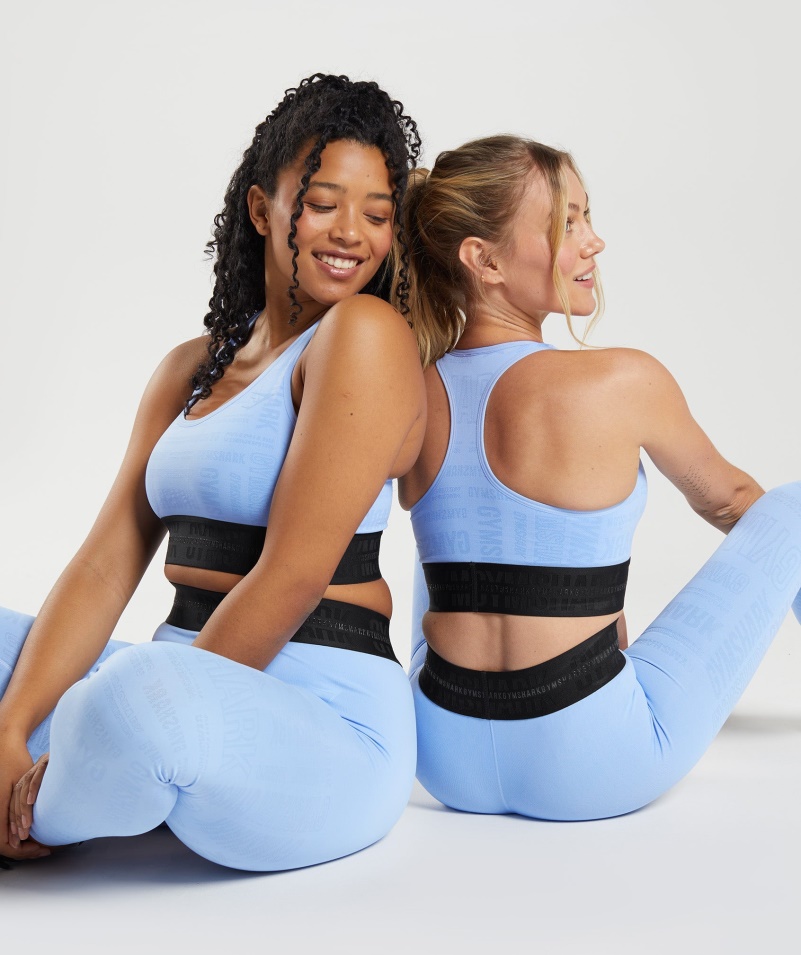 Gymshark Vision športová Podprsenka Moonstone Blue
