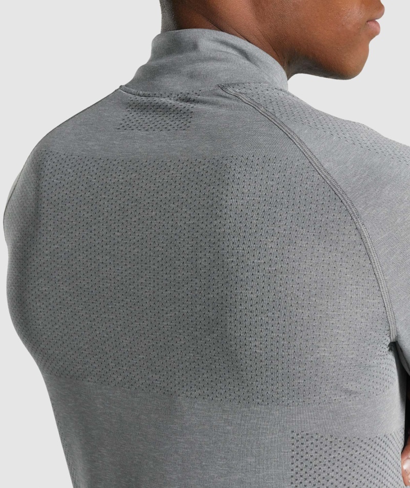 Gymshark Vital Light 1/4 Zips Na Drevené Uhlie