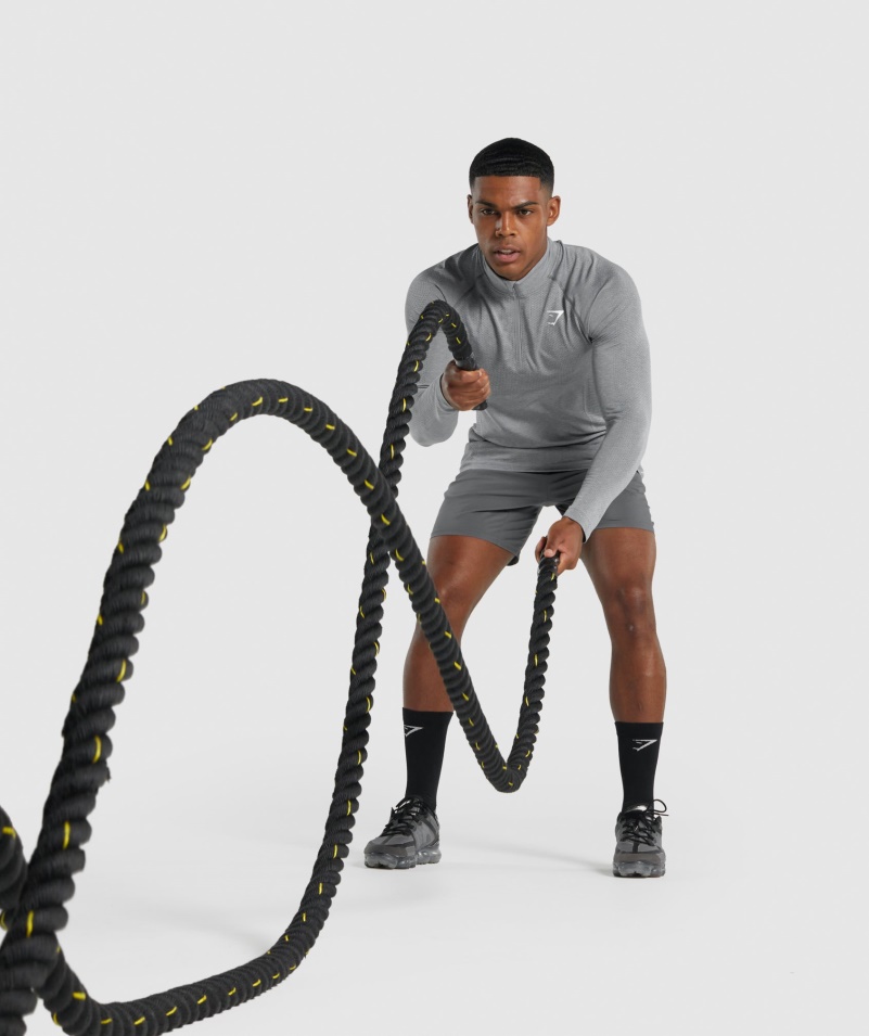 Gymshark Vital Light 1/4 Zips Na Drevené Uhlie