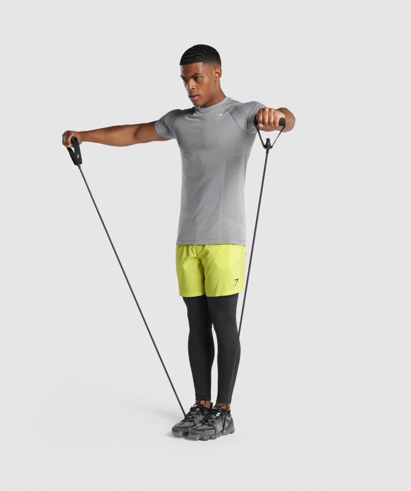 Gymshark Vital Light Bezšvové Tričko Charcoal Marl