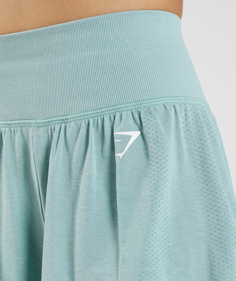 Gymshark Vital Bezšvové 2.0 šortky 2 V 1 Perleťovo Modré Marl