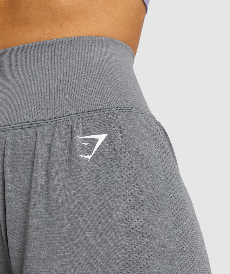 Gymshark Vital Bezšvové 2.0 šortky 2 V 1 Smokey Grey Marl
