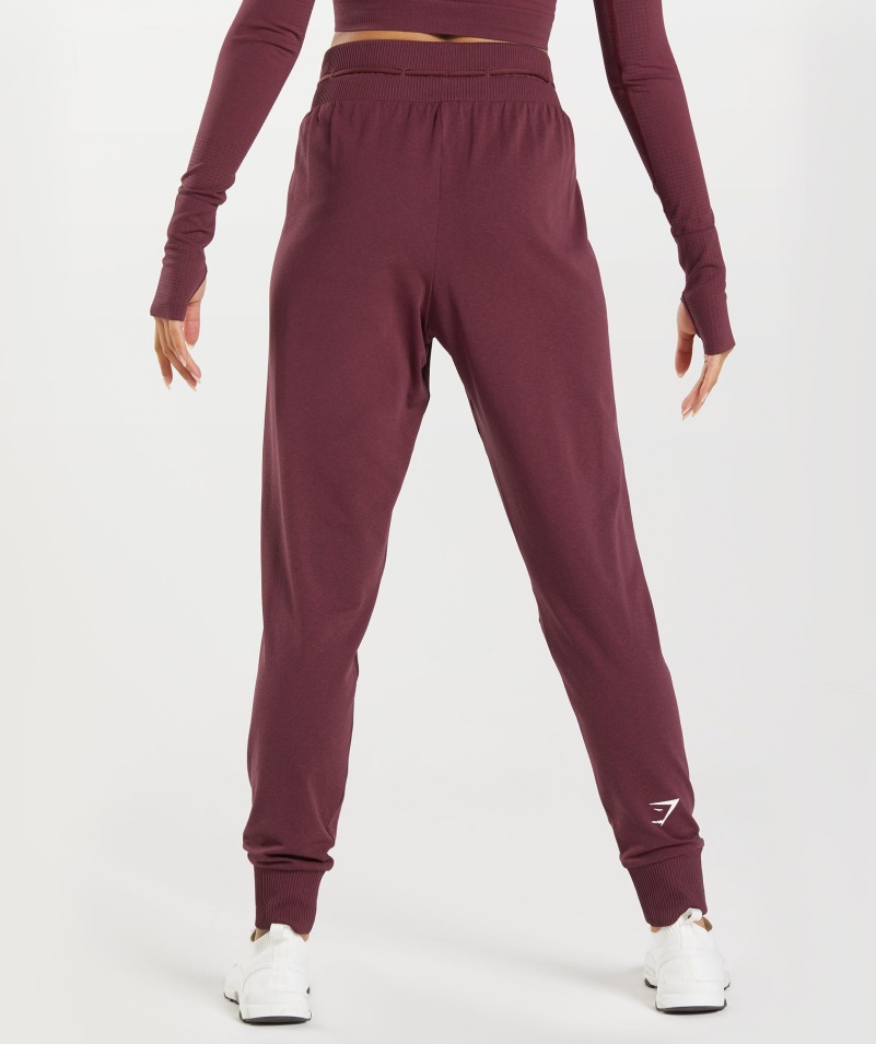 Gymshark Vital Bezšvové 2.0 Joggers Pečené Gaštanové Marl